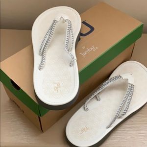 Jambu Shoes - JBU by Jambu ,Key West ,white/grey Sandal Jambu Shoes - JBU by Jambu ,Key West ,white/grey Sandal